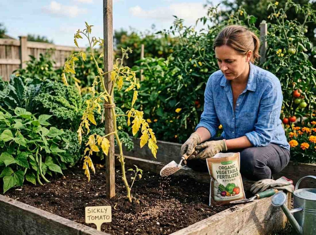 Common vegetable gardening mistakes with poor soil and unhealthy plants