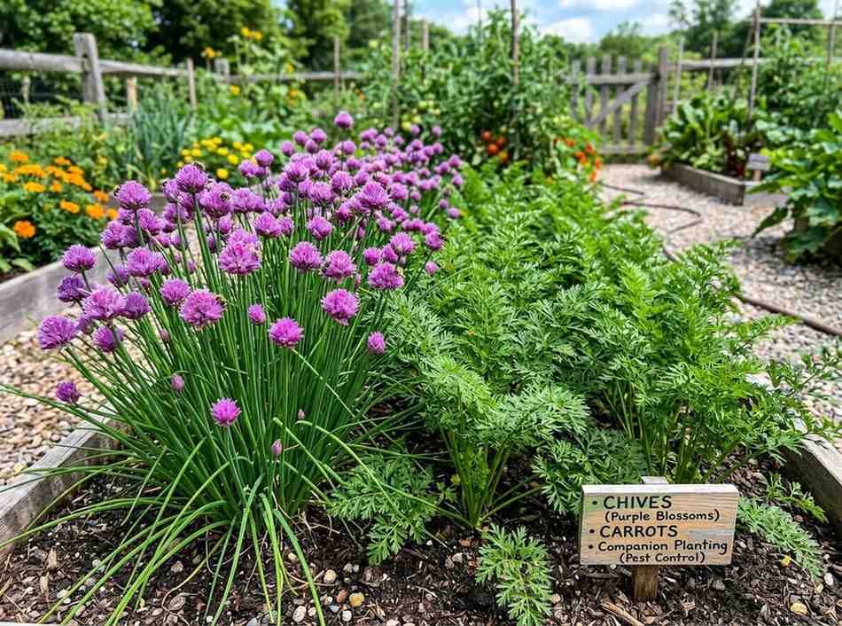 Companion Plants for Carrots improving growth and natural pest control