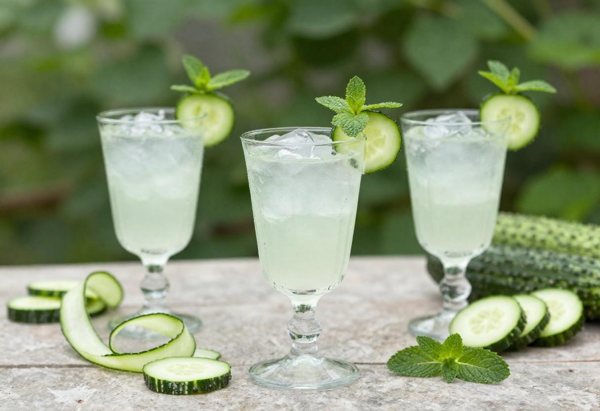 Beginner friendly Cucumber Vodka Drink Recipes for summer party drinks