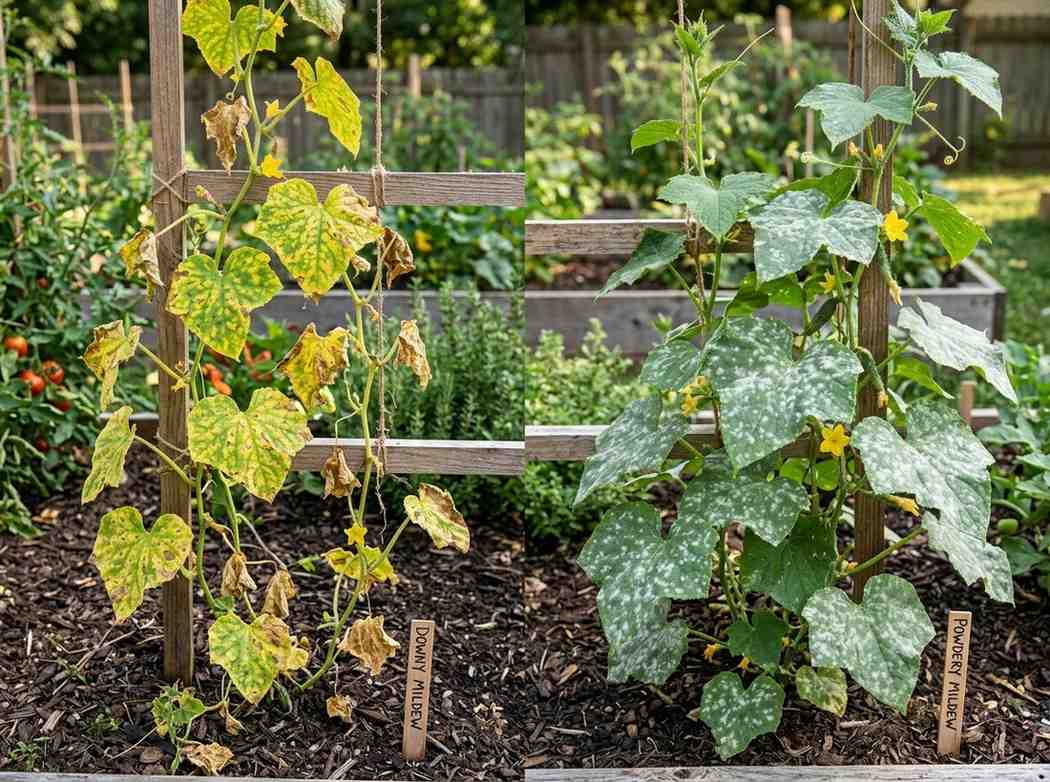 Downy Mildew Vs Powdery Mildew guide for identifying plant fungal diseases
