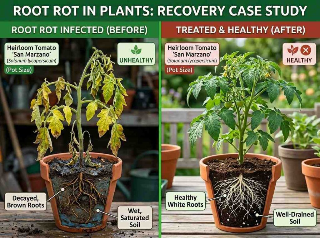 Fungicide for Root Rot helping prevent fungal disease in container plants