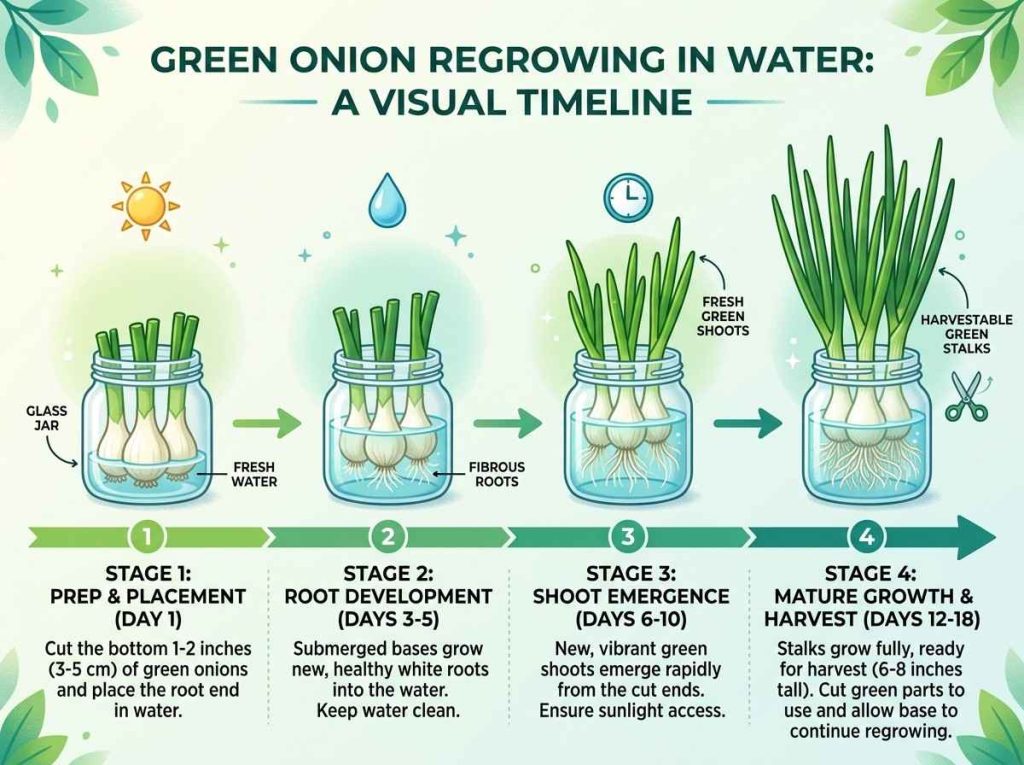 How Do You Grow Green Onions in Water for fresh and continuous harvest