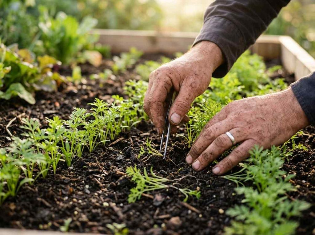 Beginner guide on How Far Apart to Plant Carrots in raised garden beds