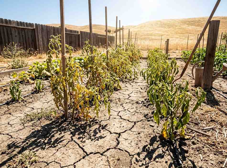 How Often to Water Vegetable Garden in Summer to prevent soil drying and stress