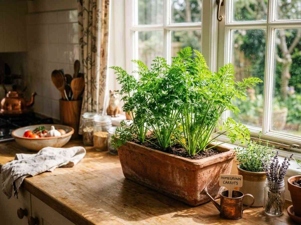 Beginner guide on How to Grow Carrots from Carrot Tops at home