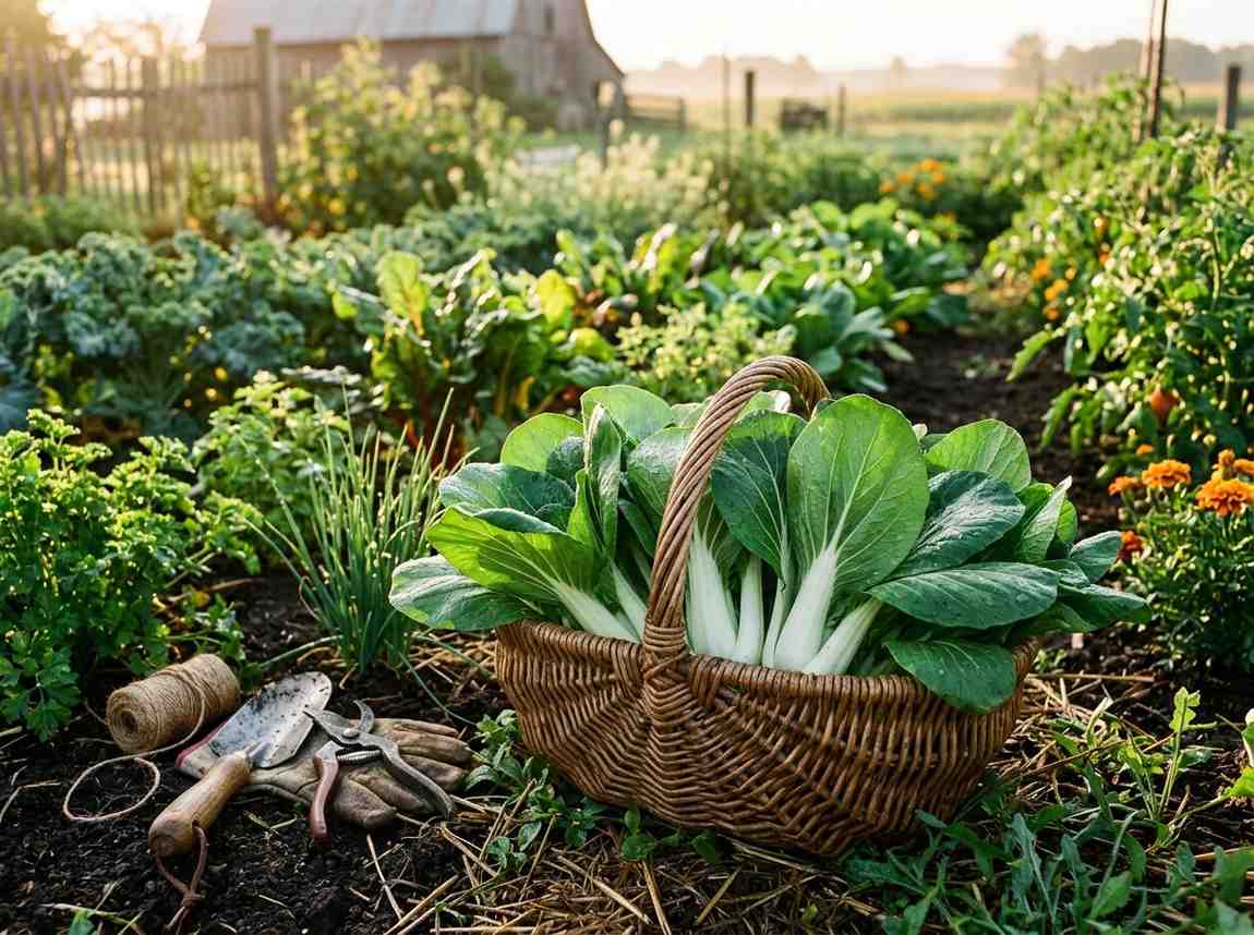How to Harvest Bok Choy in a home vegetable garden for fresh harvest