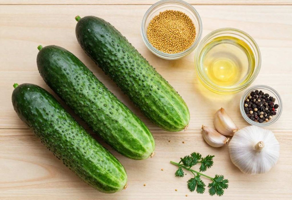 Easy Mustard Cucumber Pickle Recipe for crunchy and flavorful pickles