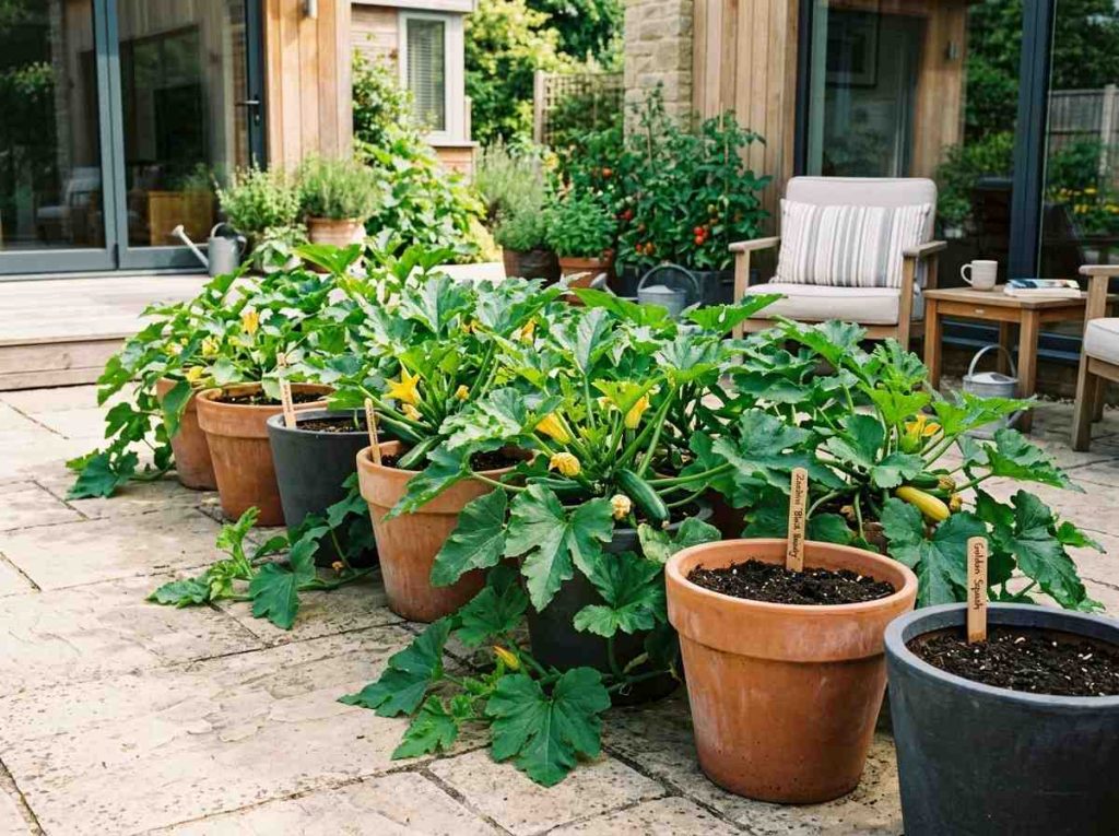 Beginner guide on Planting Squash in Containers for small space gardening