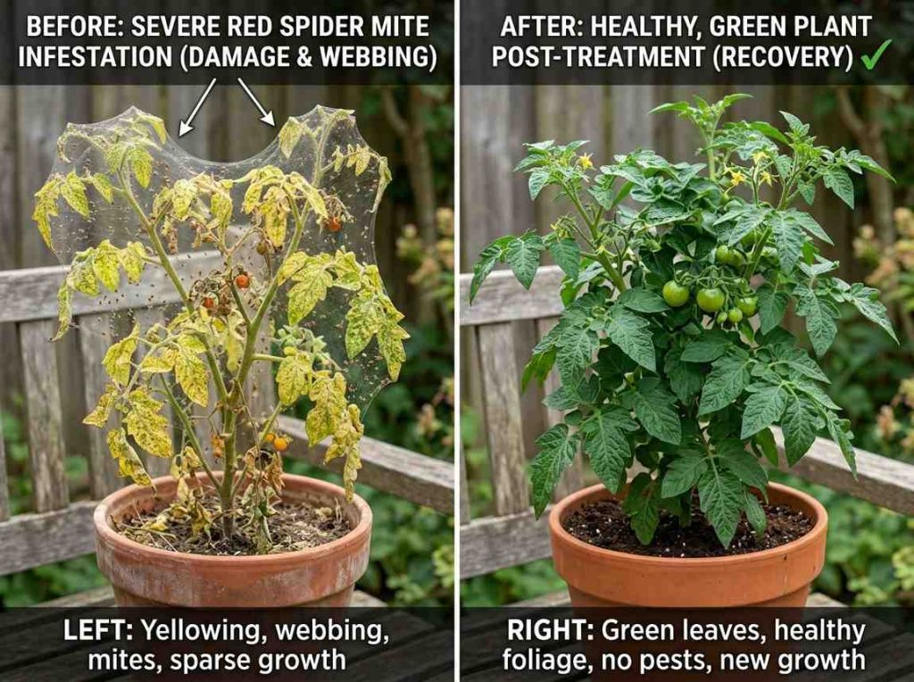 Step by step Red Spider Mite Treatment for indoor and outdoor plants