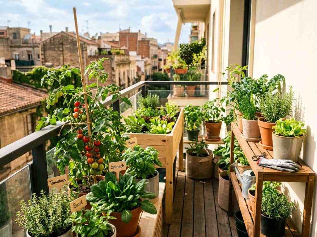 Vegetable Gardening Guide For Beginners in a small home garden space