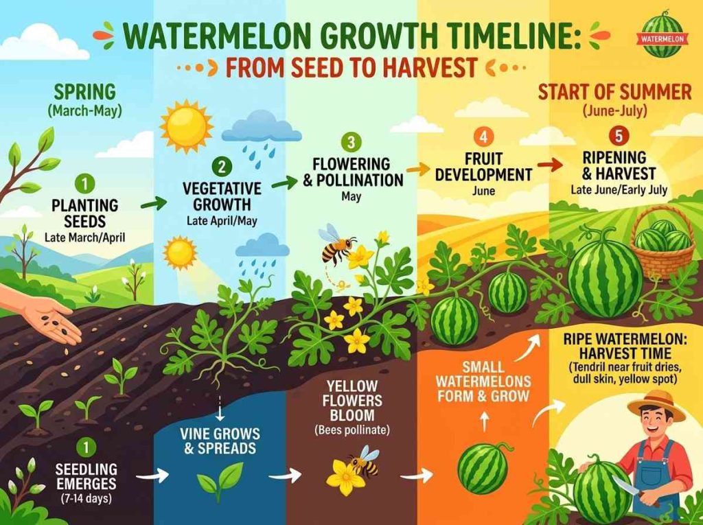 When Do Watermelon Season Start during warm weather growing season