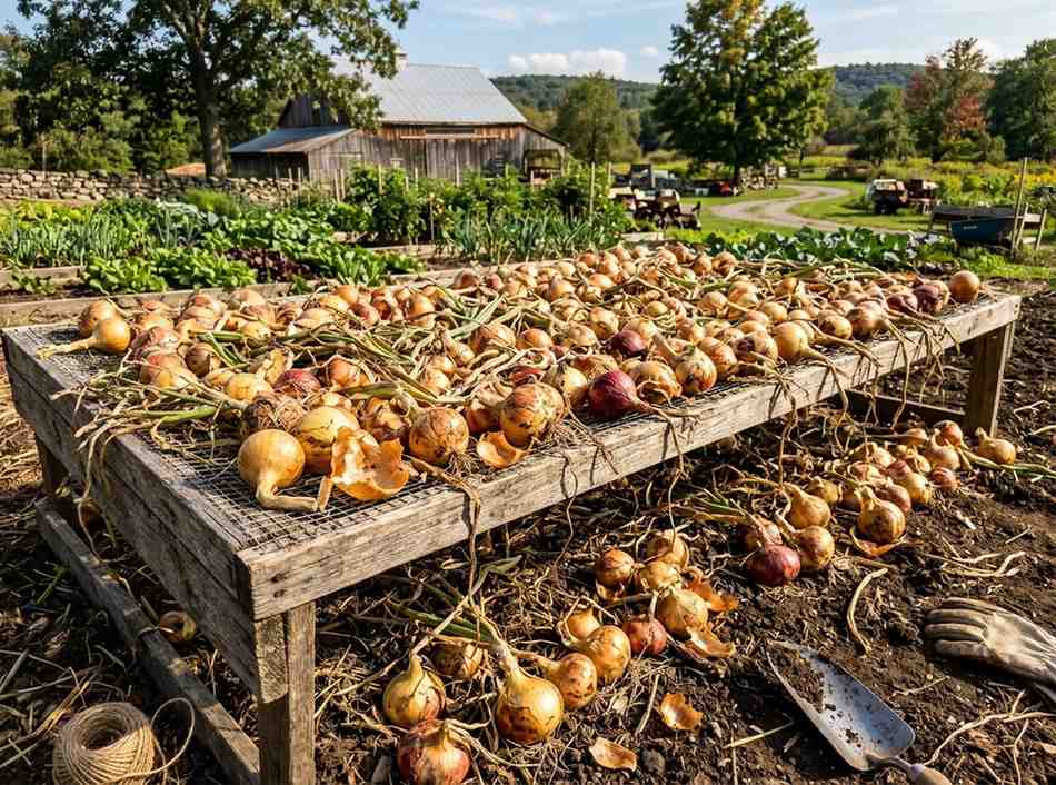 When to Harvest Onions for best storage and flavor quality