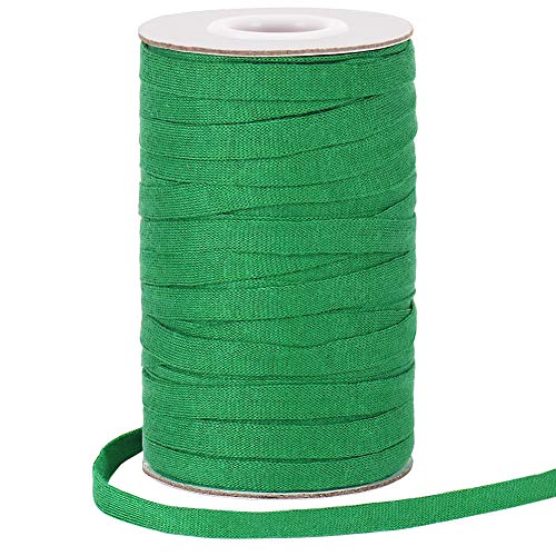 Plant Ties, 164 Feet 8mm Green Garden Twine Soft Garden String Stretchy Tree Supports Biodegradable for Tomato Plants, Climbing Roses and Vines Organizing