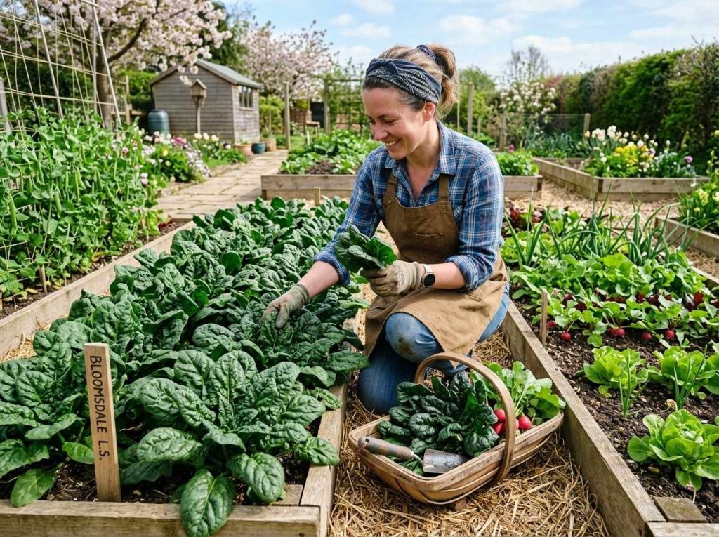 Bloomsdale Long Standing Spinach Seeds for a productive harvest of flavorful spinach leaves