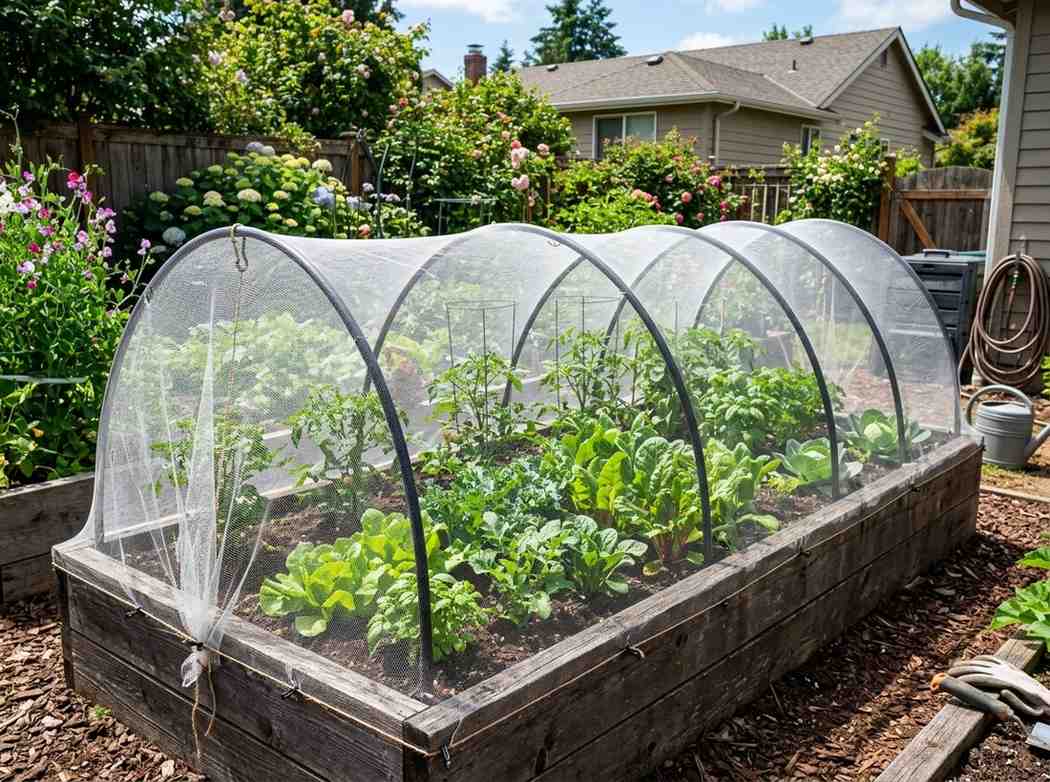 Garden Netting for Raised Beds