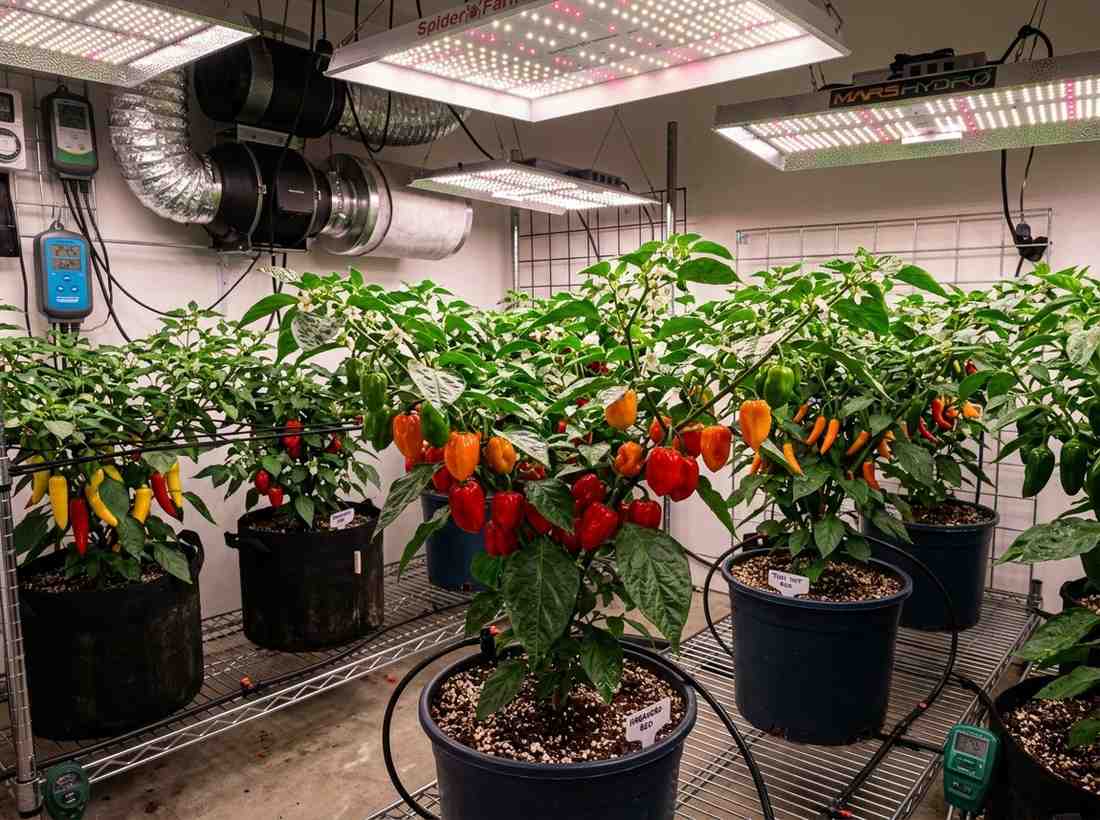 Beginner guide on Growing Chili Peppers Indoors in pots at home