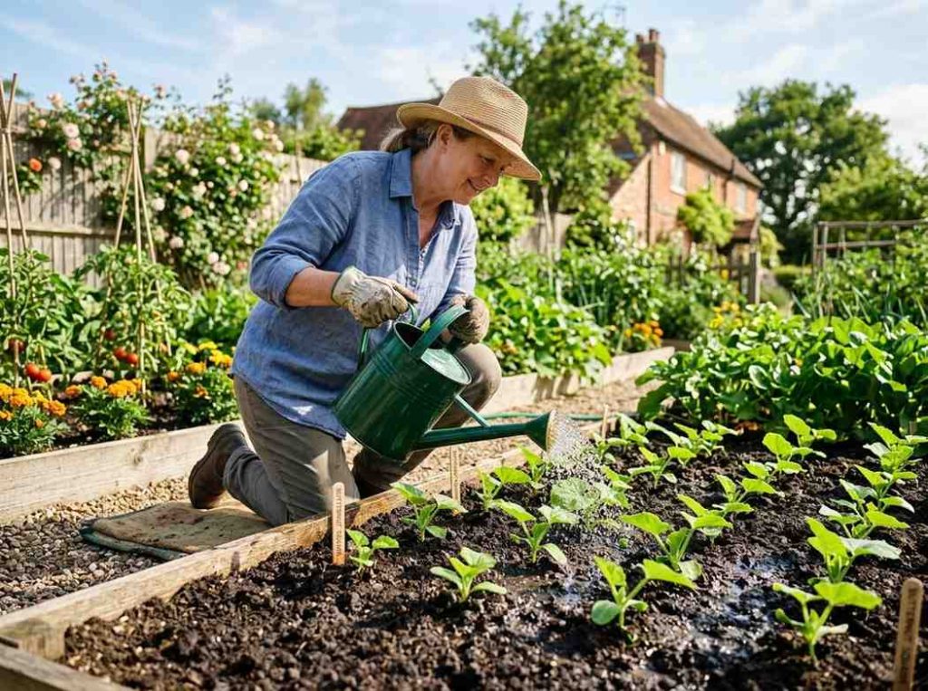 Planting Butternut Squash from Seed in raised beds with proper spacing and sunlight