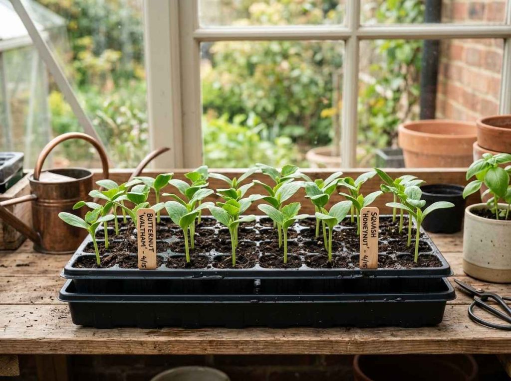 Beginner guide on Planting Butternut Squash from Seed in a home vegetable garden