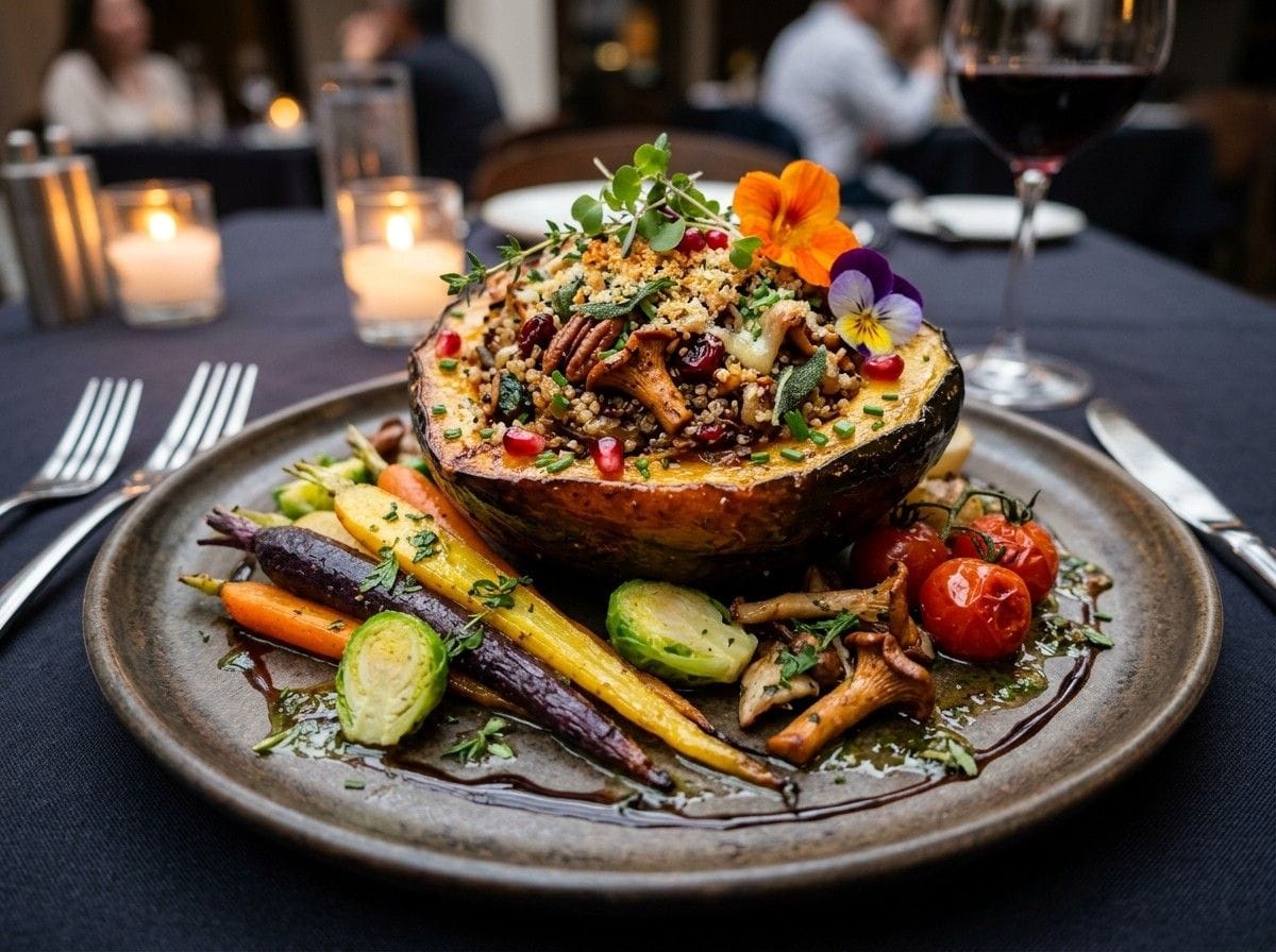 Easy Recipe for Stuffed Acorn Squash featuring roasted squash with flavorful filling