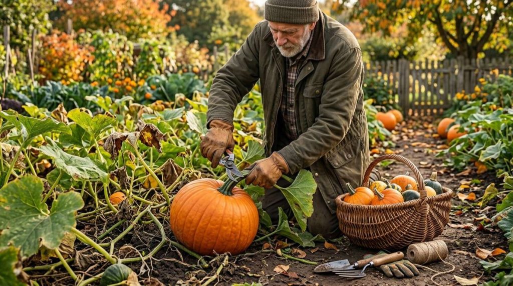 When are Pumpkins Ready to Pick featuring pumpkins with hard rinds and deep color