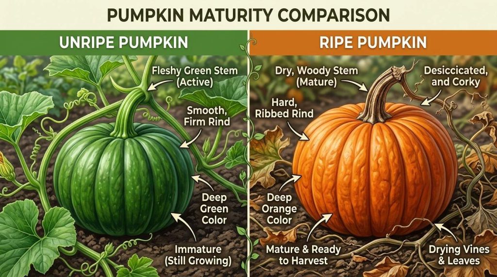 When are Pumpkins Ready to Pick demonstrating harvest-ready pumpkins during autumn season
