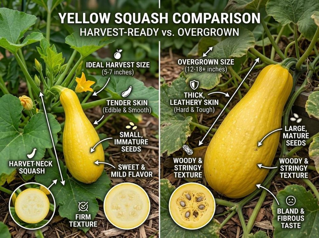 When to Harvest Yellow Squash demonstrating fresh yellow squash being picked from the plant