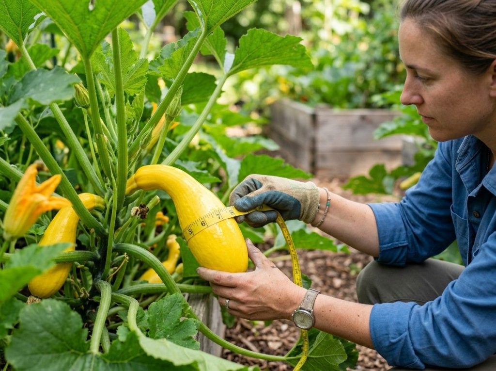 When to Harvest Yellow Squash featuring tender squash at the ideal harvest size