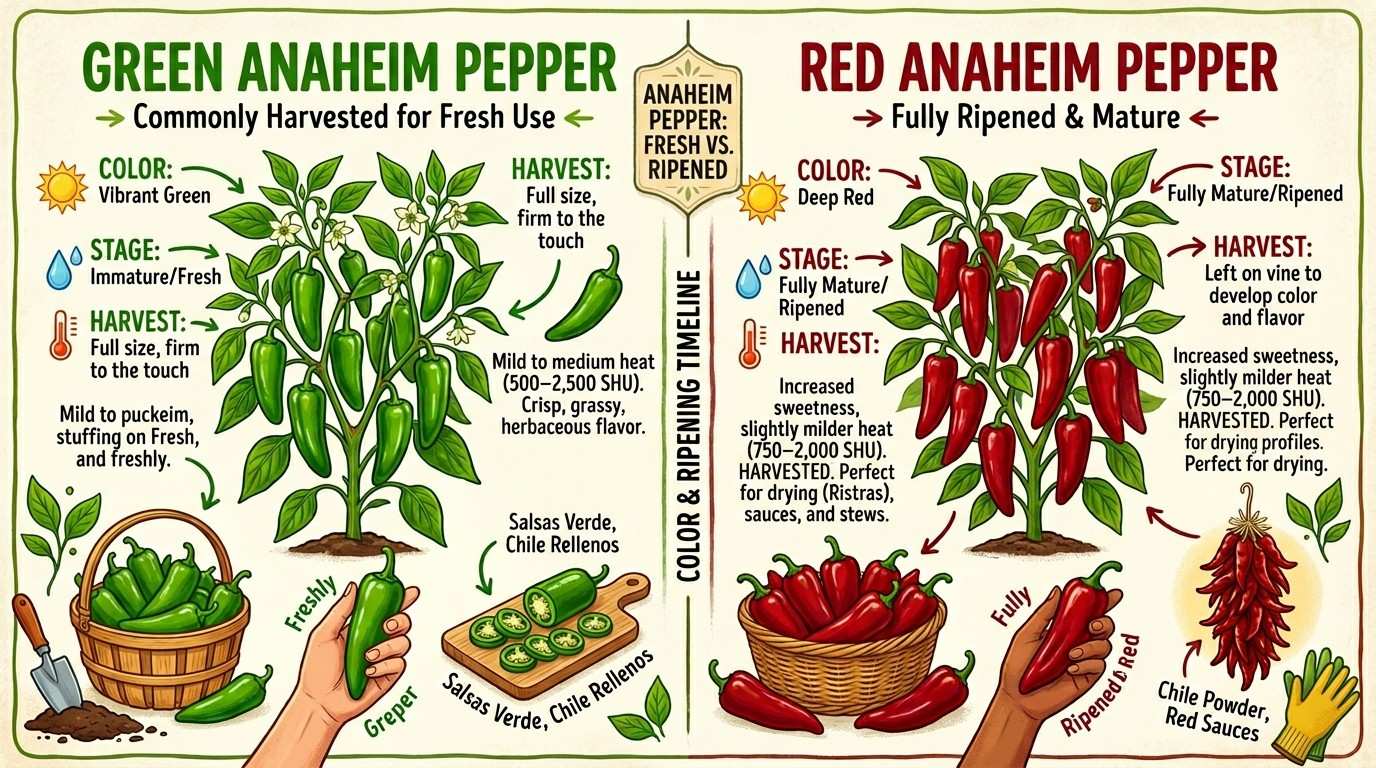 When to Pick Anaheim Chili Peppers for Maximum Flavor