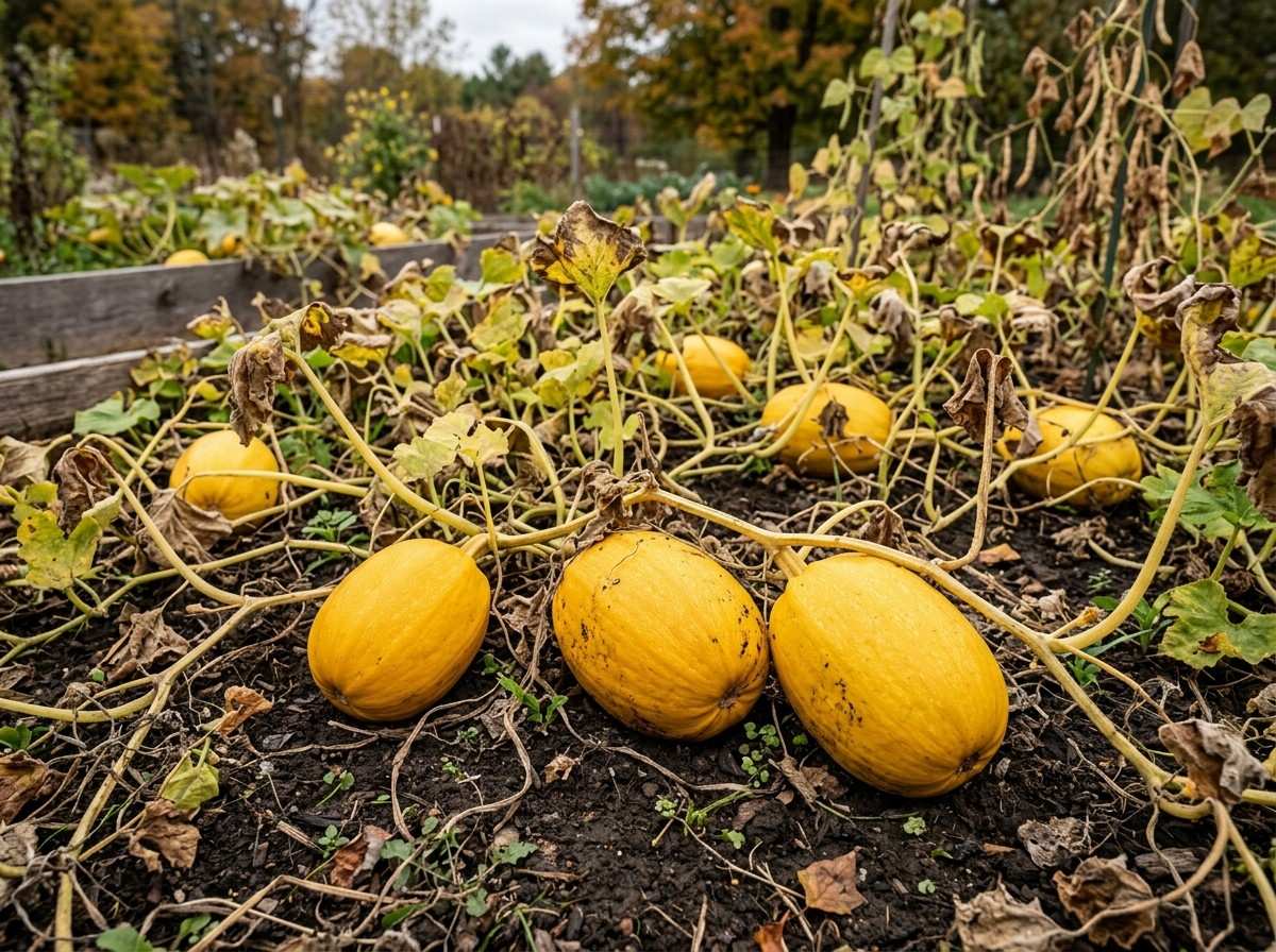 Beginner guide on When to Pick Spaghetti Squash with mature yellow squash in the garden