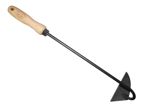 Dewit Dutch Hand Hoe – Right Hand | 18″ Total Length Hand-Forged Boron Steel Garden Hoe with Ash Hardwood Handle