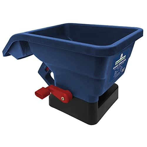 Jonathan Green (10947) New American Lawn Hand Broadcast Spreader - Handheld Lawn Spreader Covers Up to 1,500 Sq. Ft.,Blue