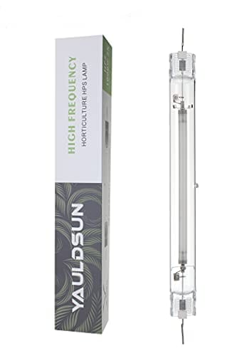 YauldSun Grow Light Bulbs DE HPS 1000W Full Spectrum Double Ended High Pressure Sodium for Indoor Plant Growth lamp High PAR CCT 2100K 1 Pack