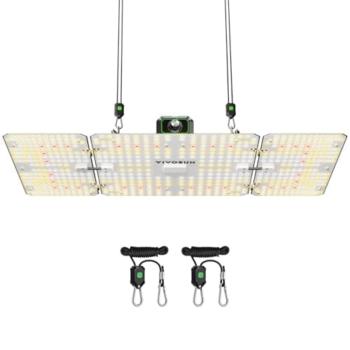 VIVOSUN LumaLight 200W LED Grow Light, Full Spectrum Plant Light, Smart Dimmable & High PPFD for Indoor Plants Seedling Vegetables Bloom, Fits 2×4/3×3 Grow Tents