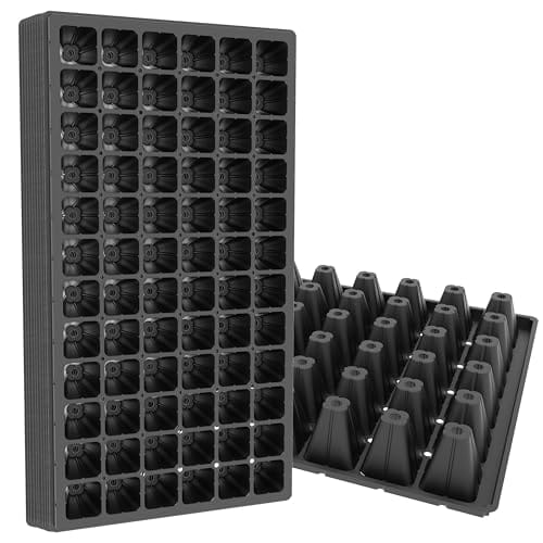 Gardzen 10 Pack 72 Cell Seed Starter Trays, 1.57