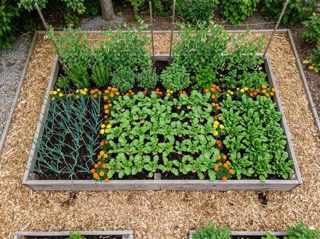 Companion Planting With Turnips illustrating the best companion plants for healthy turnip growth and natural pest control.