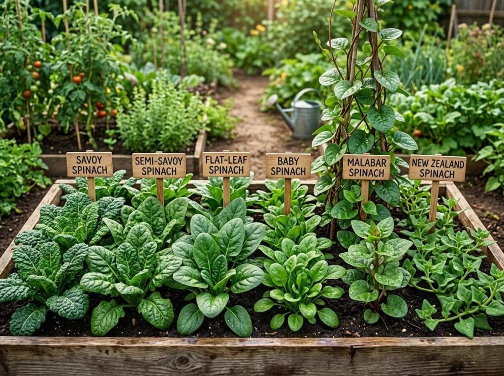 Beginner guide on Different Kinds of Spinach including savoy semi-savoy and flat leaf varieties