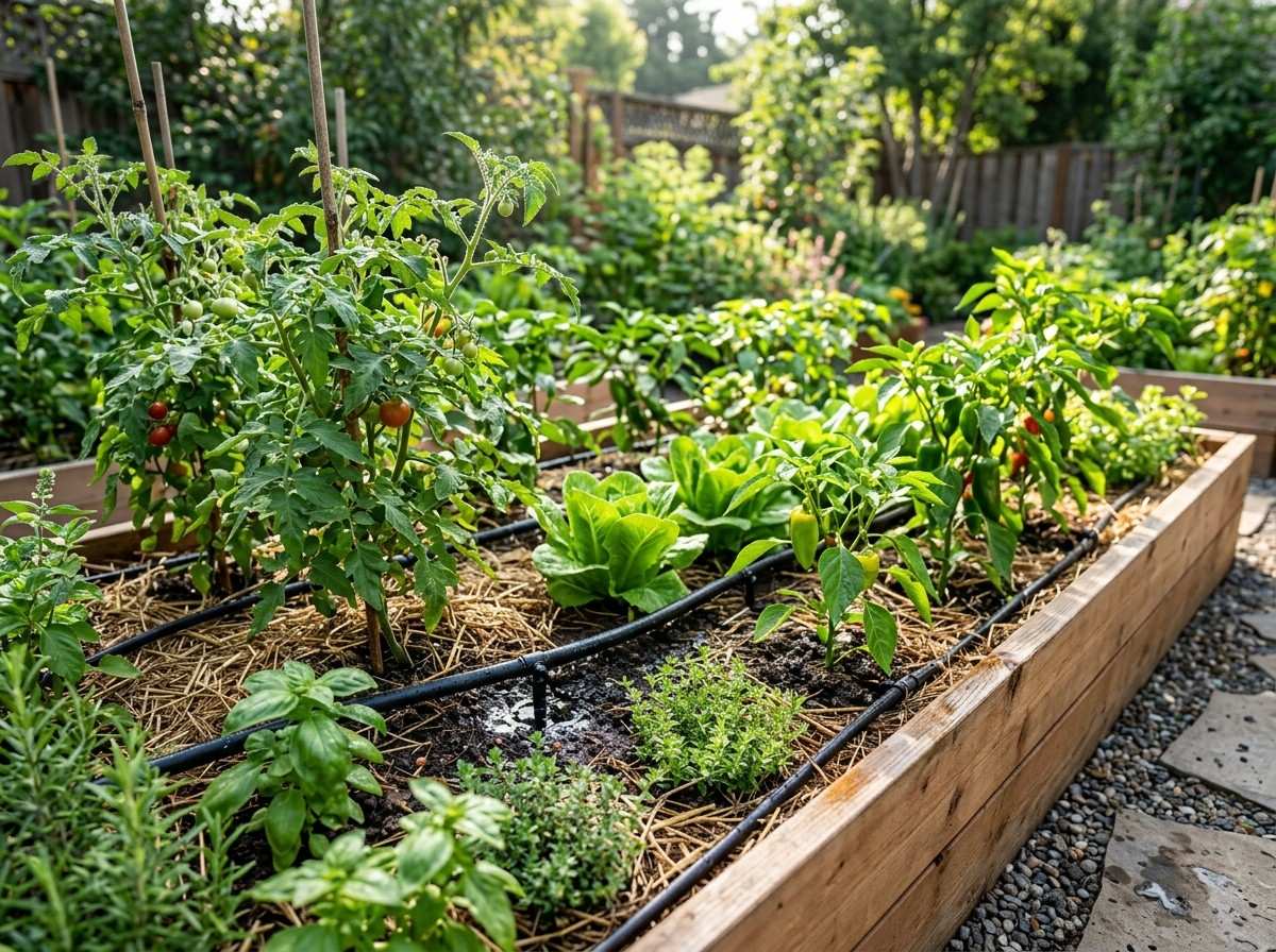 Drip Irrigation Raised Garden Beds