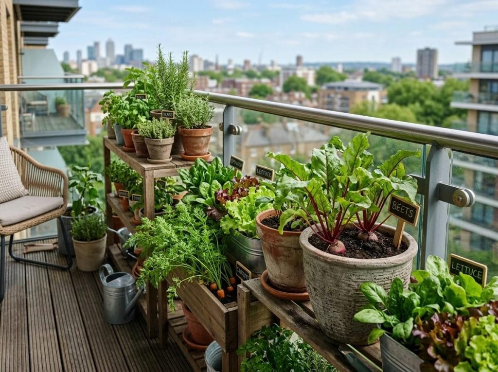 Growing Beets in Pots featuring mature beets ready for harvest in a home container garden.