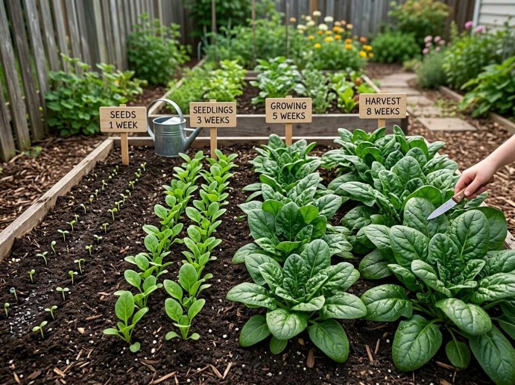 How Long Does Spinach Take to Grow in raised garden beds under cool-season growing conditions.