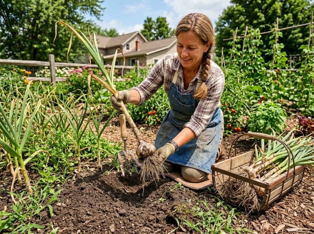 How to Grow Garlic in Ohio with proper watering, mulching, and winter protection for healthy garlic plants.
