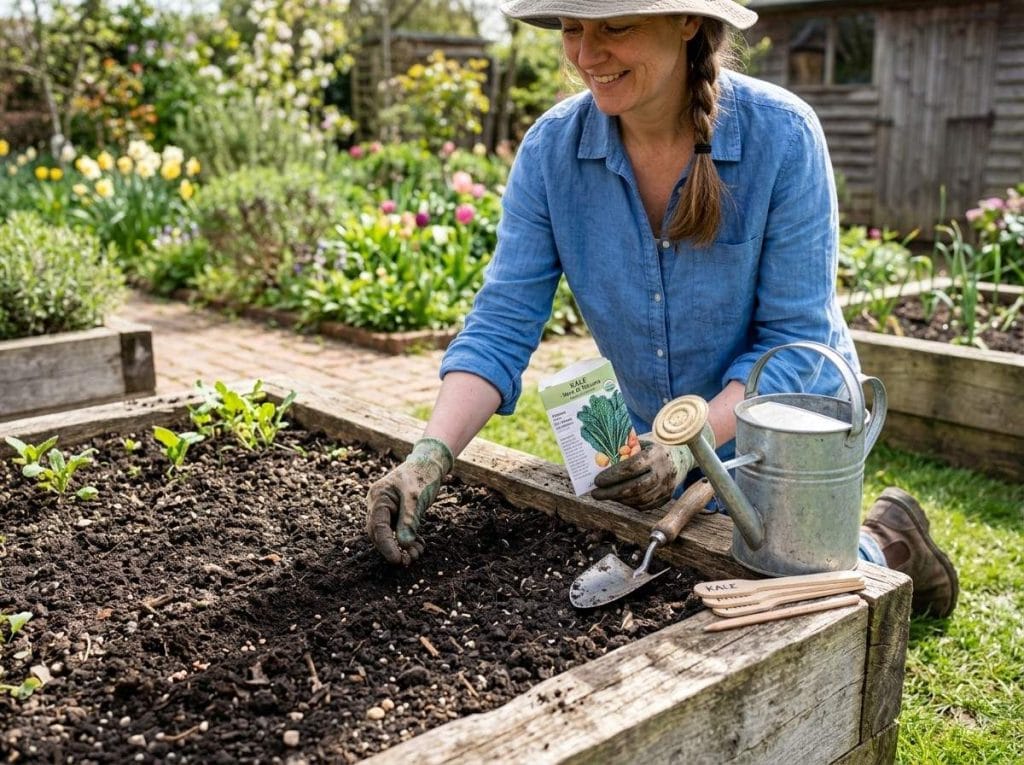 How to Plant Kale Seeds using step-by-step planting techniques for healthy germination and strong growth.