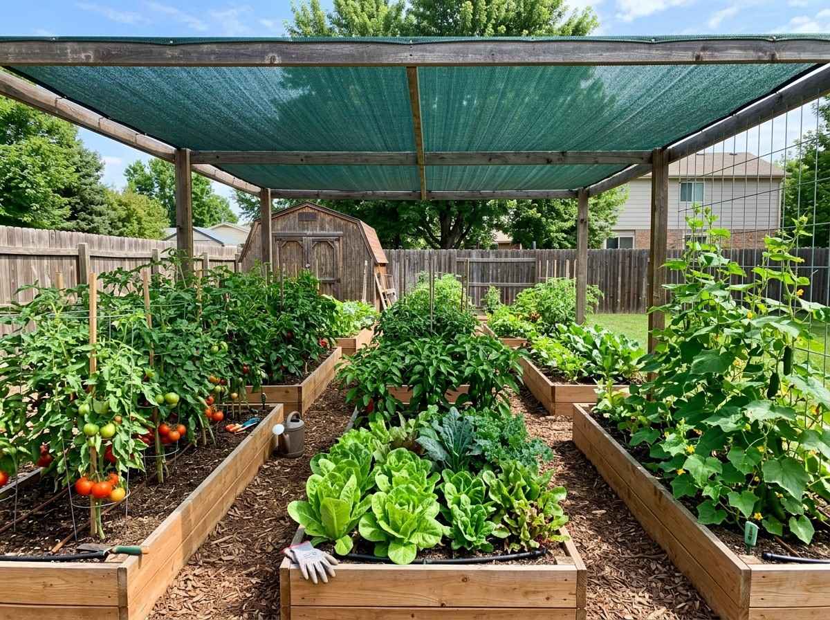 Shade Cloth for Garden Beds