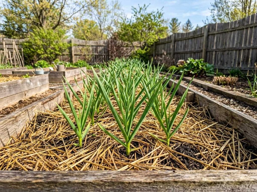 When to Plant Garlic in Illinois by planting garlic cloves in fertile, well-drained soil during the fall season.