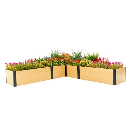 Vego garden Woodgrain Series Raised Garden Bed, 16