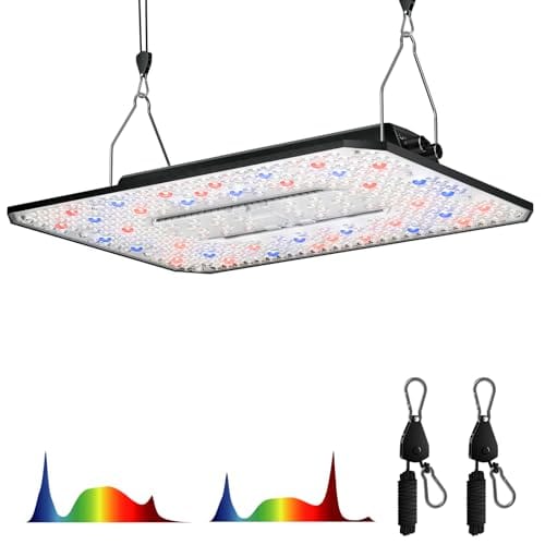 UAP1500 LED Grow Light, 150W Commercial Full Spectrum Grow Lights for Indoor Plants with Full Epar Boost Mode Switch & Daisy Chain, Dimmable Plant Light for Seeding Veg Bloom in 2x2, 3x3 Grow Tent