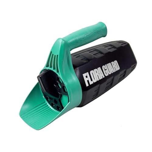 FLORA GUARD Hand Seed Spreader for Lawn, Adjustable Handheld Grass Seed & Fertilizer Spreader, Multipurpose Shaker for Salt, Ice Melt & Garden Seeding, Lightweight (30 oz)