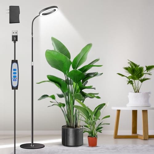 Aumtrly Grow Lights for Indoor Plants, Full Spectrum Floor Standing Plant Lights with 68