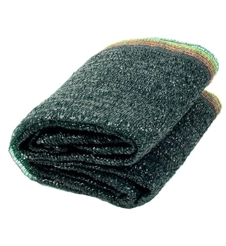 Cool Area 40% 6.5x10ft Sunblock Shade Cloth Cover Mesh UV Resistant Net for Garden Flower Plant Greenhouse, Dark Green