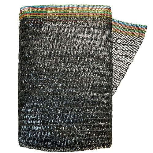 TREEVEX 55% Shade Cloth for Garden, Sunblock Mesh UV Resistant Net for Vegetables Flowers Greenhouse Raised Bed, Plant Shade Cover from Sun, Black (6.5X10 FT)