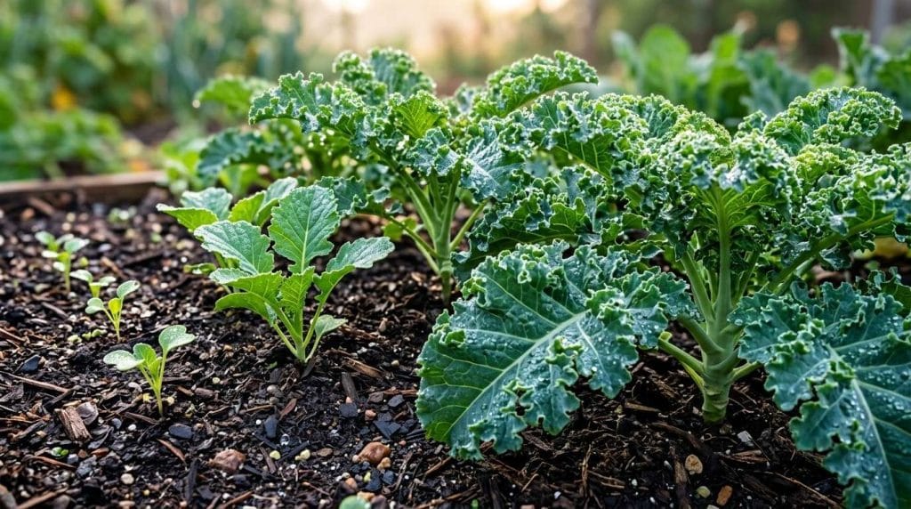How Long Does Kale Take to Grow with proper watering, full sun, and nutrient-rich garden soil.